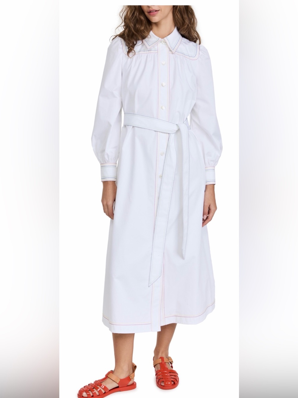 NWT Tory Burch Artist Cotton Poplin Shirtdress with pockets!